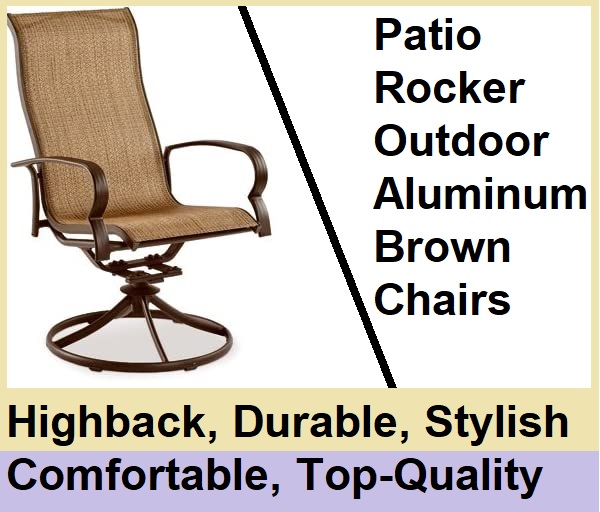 Patio Rocker Outdoor Swivel Aluminum Chairs