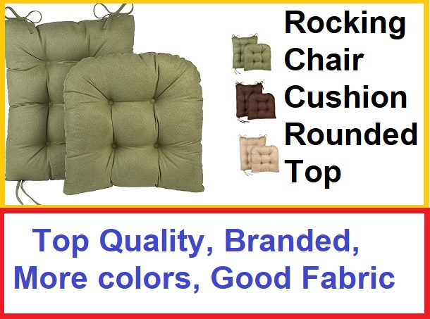 Rocking Chair cushions rounded top